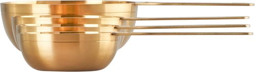 Le Creuset Measuring Cups - Gold Set of 4 (1, 1/2, 1/3, 1/4 Cups) for Precise Cooking Measurements