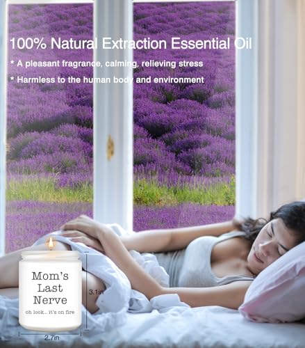 Funny Mom's Last Nerve Lavender Scented Soy Candle - Mother's Day Gift