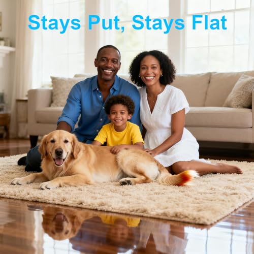 8 PCS Non-Slip Rug Grippers, Triangle Double-Sided Carpet Tape for Floors