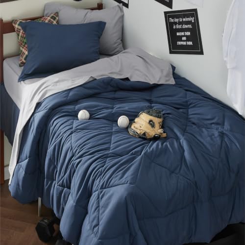 Twin XL Comforter Set - Reversible 5-Piece All-Season Bedding Set with Sheets