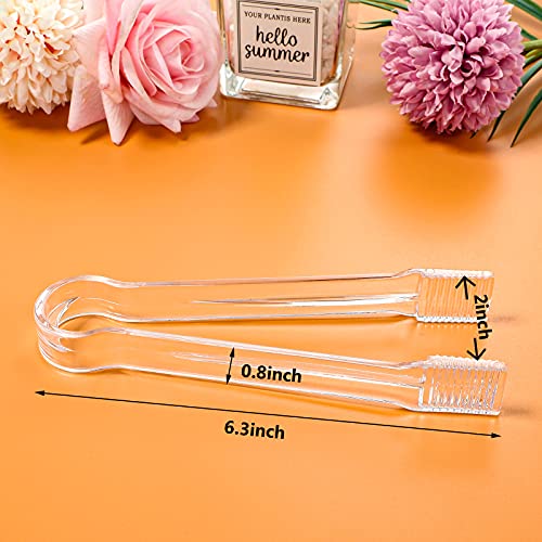 12 Pcs Plastic Candy Buffet Scoops and Tongs Set - Food Serving Utensils