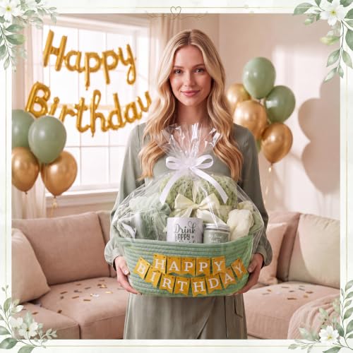 Zopeal Green Spa Gift Basket Set for Women - Relaxation & Self-Care