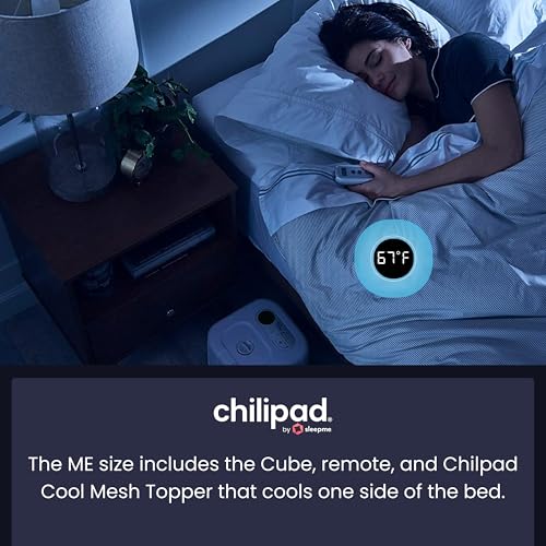 Chilipad Cube Cooling & Heating Mattress Topper - Half Queen Size, Temp 60-115°F