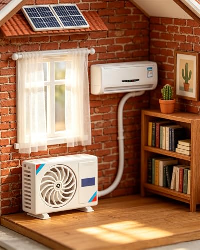 1:12 Scale Miniature Split Air Conditioner Set for Dioramas and Displays