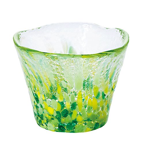 Aderia Glass Yamawaka Tsugaru Vidro Sake Cup 1.7 fl oz Handmade Japanese Glassware