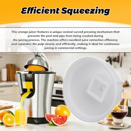 Orange Extractor Bulb for Commercial Juicers, Food-Grade Pressing Cone