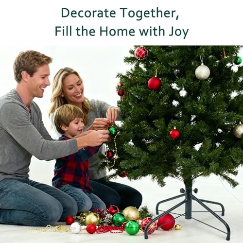 Folding Metal Christmas Tree Stand - 19.7 Inch Base for 8ft Trees