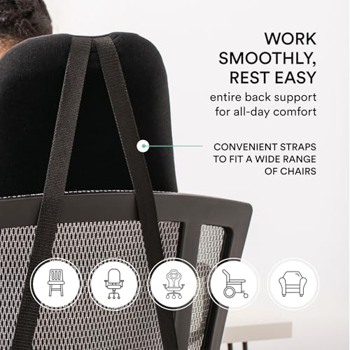 Highback Backrest Support Cushion - Extra Tall Lumbar Pillow