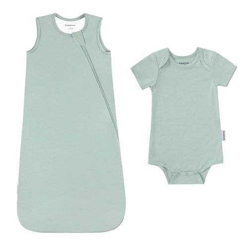 BubblePanda Sleep Sack & Baby Onesie Set | Ideal for 6-12 Months, Soft & Cozy Comfort