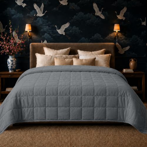 50 lb King Size Weighted Blanket - Ultra Soft Breathable Heavy Blanket