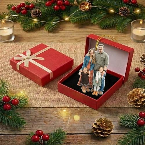 Custom Photo Christmas Ornament – Personalized Acrylic Picture Keepsake