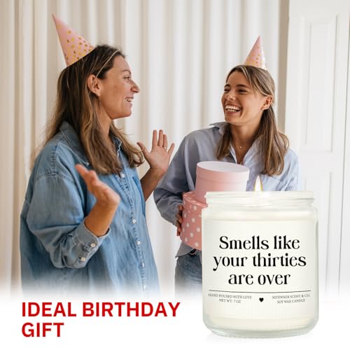 Funny 40th Birthday Scented Soy Candle - 7oz Lavender Aromatherapy Gift
