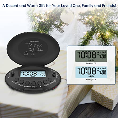 Vibrating Bed Shaker Alarm Clock for Heavy Sleepers, Rechargeable Under Pillow