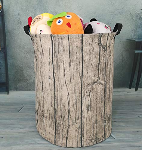 Collapsible Kids Laundry Hamper - Woodland Tree Stump Storage Basket