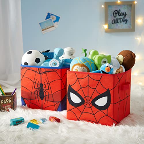 Collapsible Fabric Storage Cubes for Kids - 10-Inch Set of 2 Bins