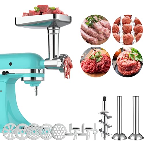 16-Piece Metal Meat Grinder Attachment Set for Stand Mixers