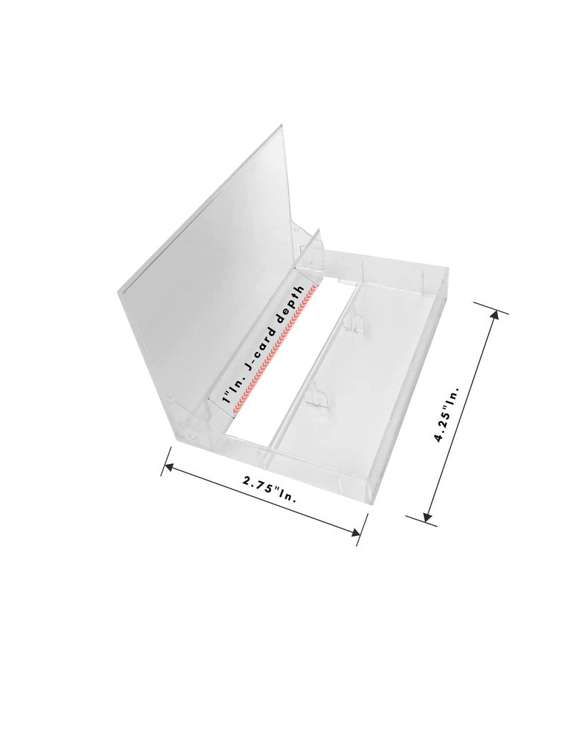 Audio Cassette Tape case Clear/Clear Square Edge Audio Cassette Tape Storage 100 Pack