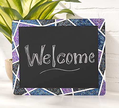 Plaid Double-Sided Framed Chalkboard 8.5x10.5 Inches - 1 Pack