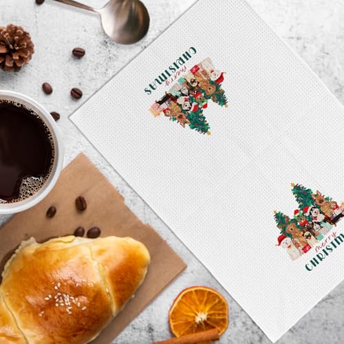 Funny Dog Christmas Kitchen Towels Set of 2 – 16×24 Inches (Variation: Funny Dog) by KFXHANGD