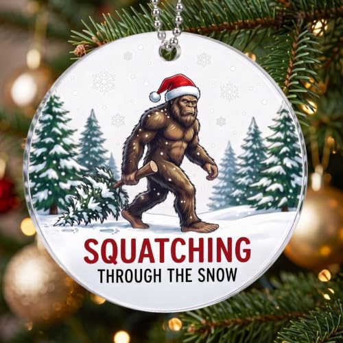 Bigfoot Ornament for Christmas Tree 3.94in - Hemeingest