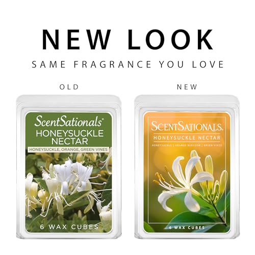 Honeysuckle Nectar Scented Wax Melts - 24 Long-Lasting Fragrance Cubes
