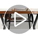 5-Piece Round Dining Table Set for 4, Small Kitchen Table with Storage Shelf