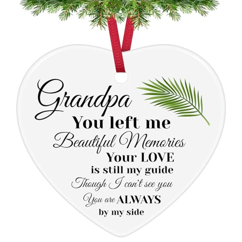 Memorial Grandpa Christmas Ornament | Sympathy Gift for Loss of Grandfather