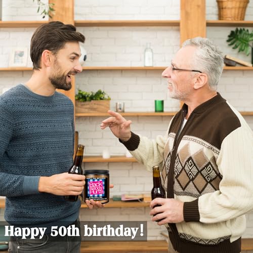 Funny 50th Birthday Lavender Scented Candle - Gift for Women and Men