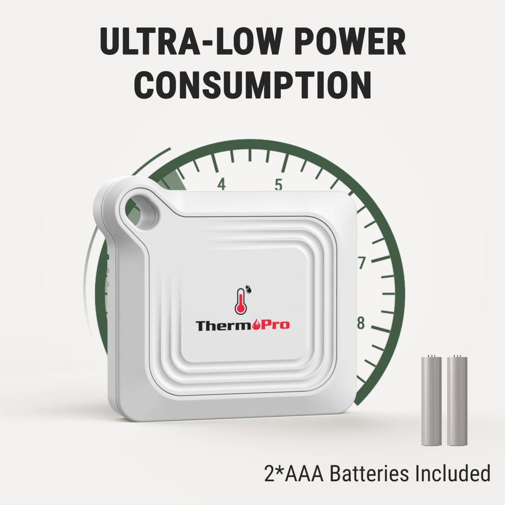 ThermoPro Bluetooth Thermometer | 260FT Range Temperature & Humidity Monitor with App Control & Data Logging (TP351)