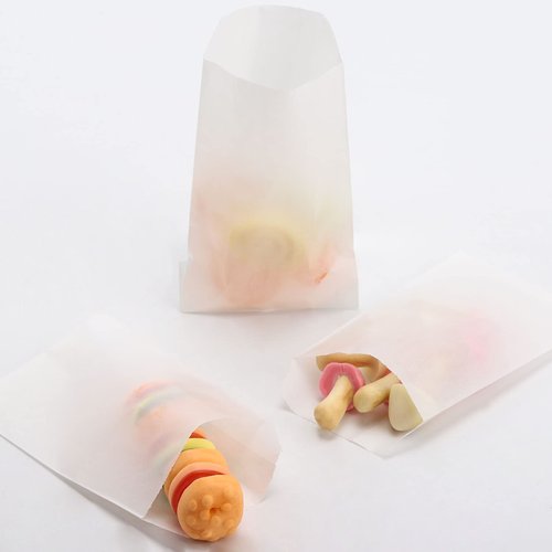 300pcs 2.7 x 4 inch Glassine Sleeves Bags Waxed Paper Cookies Bags for Food Handmade Soaps Individual Packaging