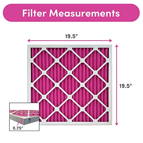 Colorfil 20x20x1 MERV 8 Air Filter 2-Pack for Pet Odor and Dander