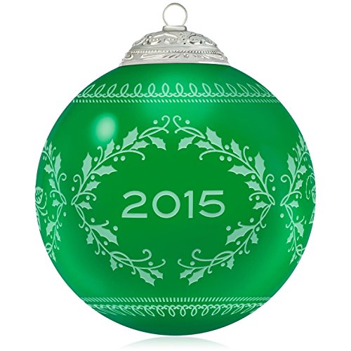 Hallmark Commemorative Christmas Green Ball Ornament 2015