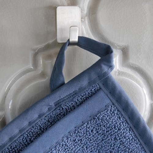 Terry Cloth Pocket Oven Mitt and Hot Pad Set - Heat Resistant Cotton, 2-Pack