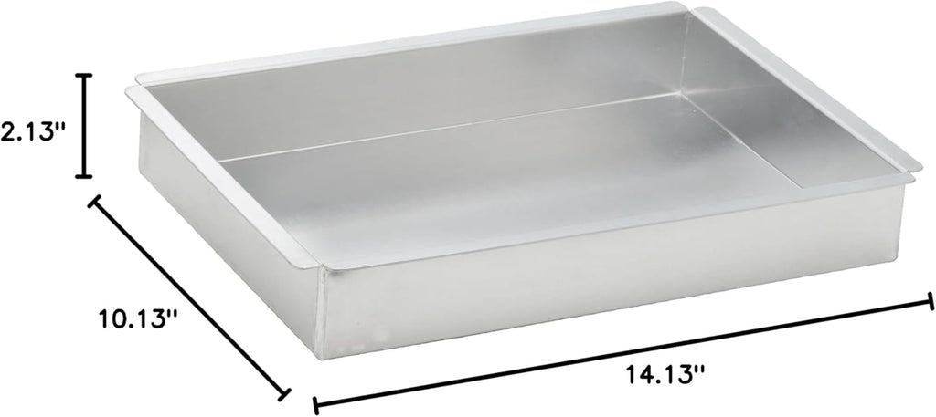 Winco Aluminum Rectangular Cake Pan - 2-Inch Deep, 9-Inch by 13-Inch Size for Perfect Baking