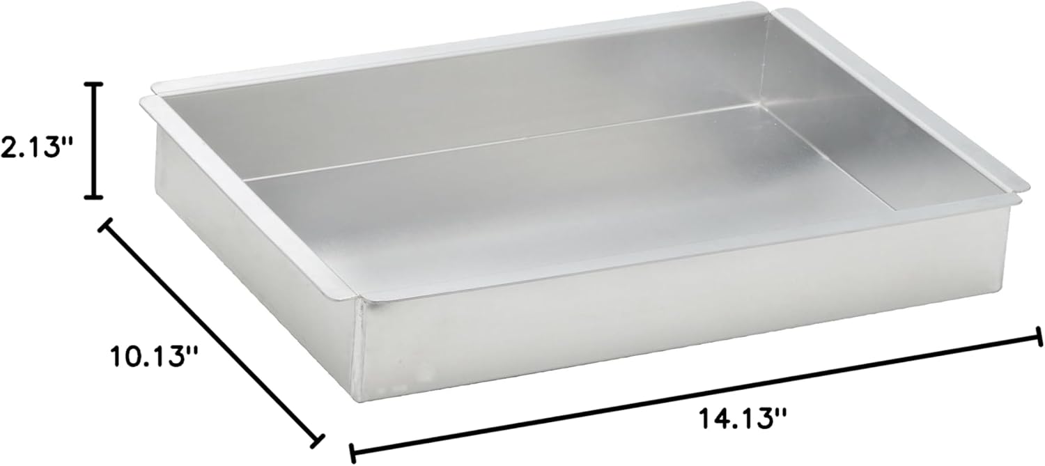Winco Aluminum Rectangular Cake Pan - 2-Inch Deep, 9-Inch by 13-Inch Size for Perfect Baking