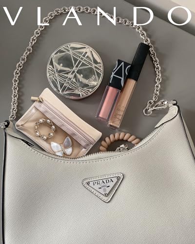 Clear Velvet Travel Jewelry Pouches - 6 Piece Anti-Tarnish Storage Set