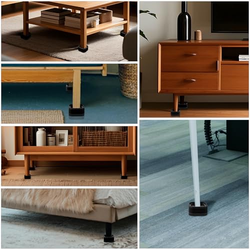 Adjustable Furniture Risers - Heavy Duty Bed & Chair Lift 1 Inch
