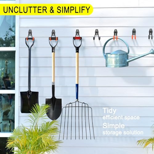 2 Pack Heavy Duty Garage Storage Hooks Steel Wall Mount Tool Hangers