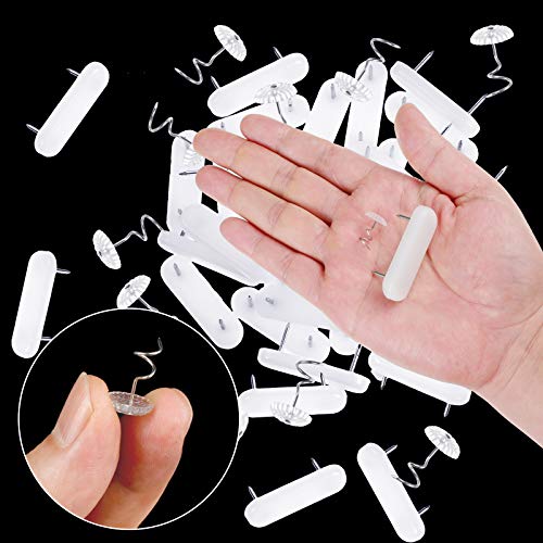 40 Pack Plastic Bed Skirt and Furniture Pin Holders