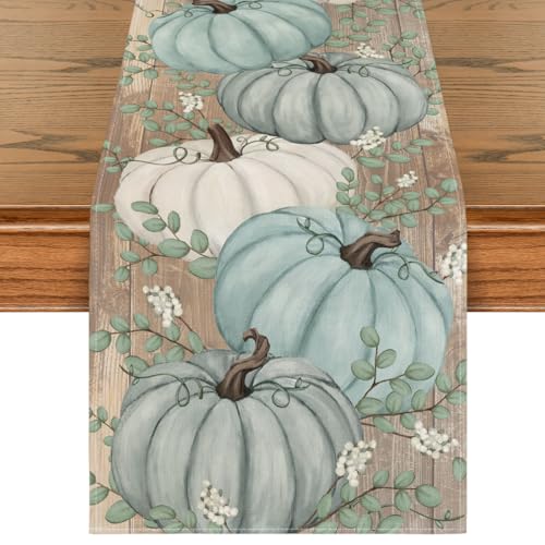 Artoid Mode 13 x 48 Inch Table Runner - 210 GSM Polyester, Wood-Blue