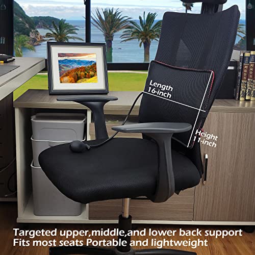 Inflatable Lumbar Support Pillow for Office and Car Use