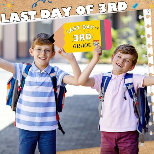 16 Pcs First & Last Day of School Signs, Reusable Double Sided Photo Props