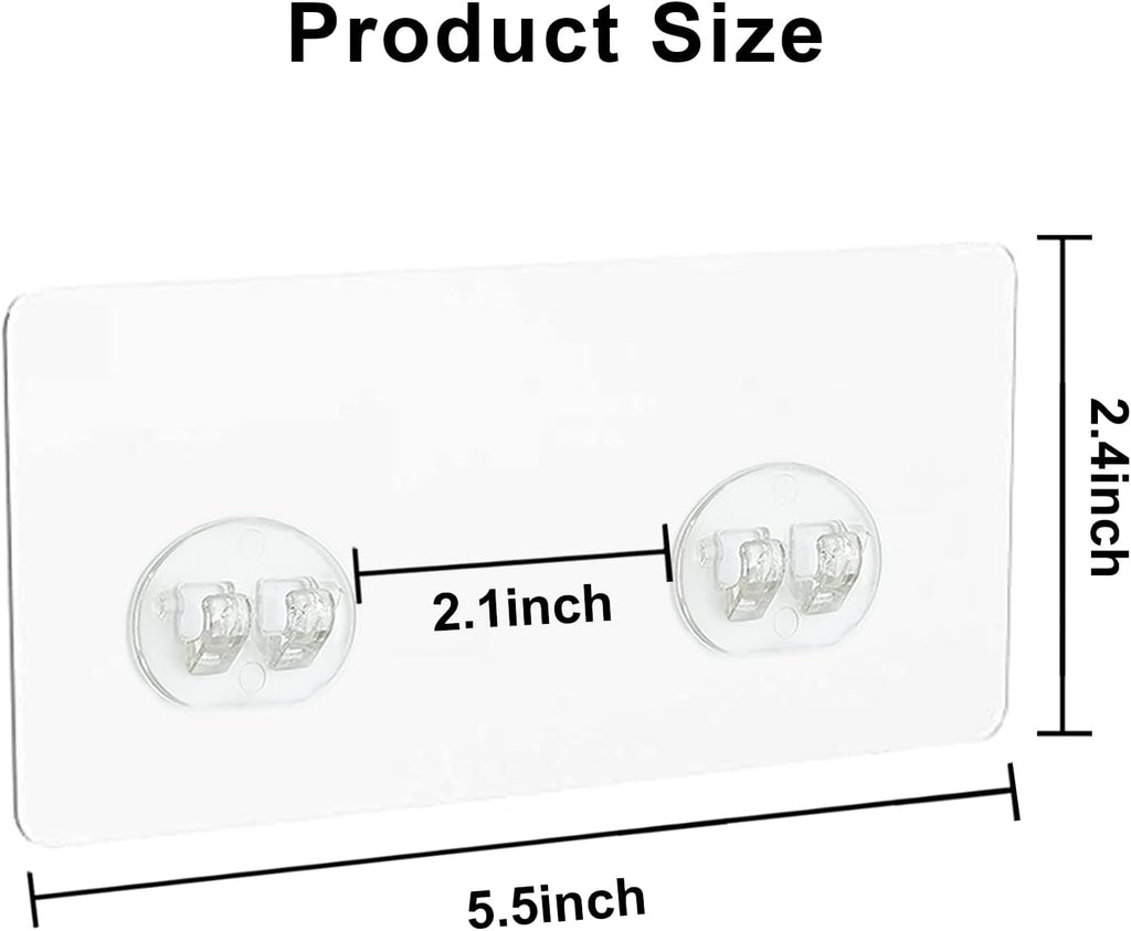 Skiennix Shower Caddy Hooks - 4PCS Adhesive Replacement for Corner Bathroom Rack | No Drilling, Strong Hold