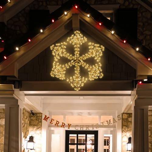 Unlemoni 59" Snowflake Light with 864 LED - Window/Outdoor Christmas Decoration (Variation: 59 inch)