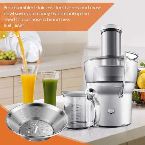 Juicer Mesh Filter Basket Replacement with Blade and Hardware Kit