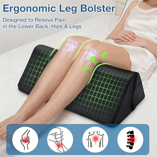 Ergonomic Knee Wedge Pillow for Legs - 20x12x7 Inch Pain Relief