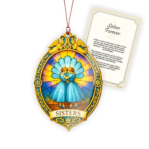 DuduCraft Sister Friendship Ornament – Bestie Xmas Decoration Gift, 2026 Edition