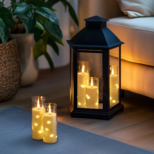 Homemory White Flameless Candles with Remote Control Set - 5pcs, 2.2" x 5-8"