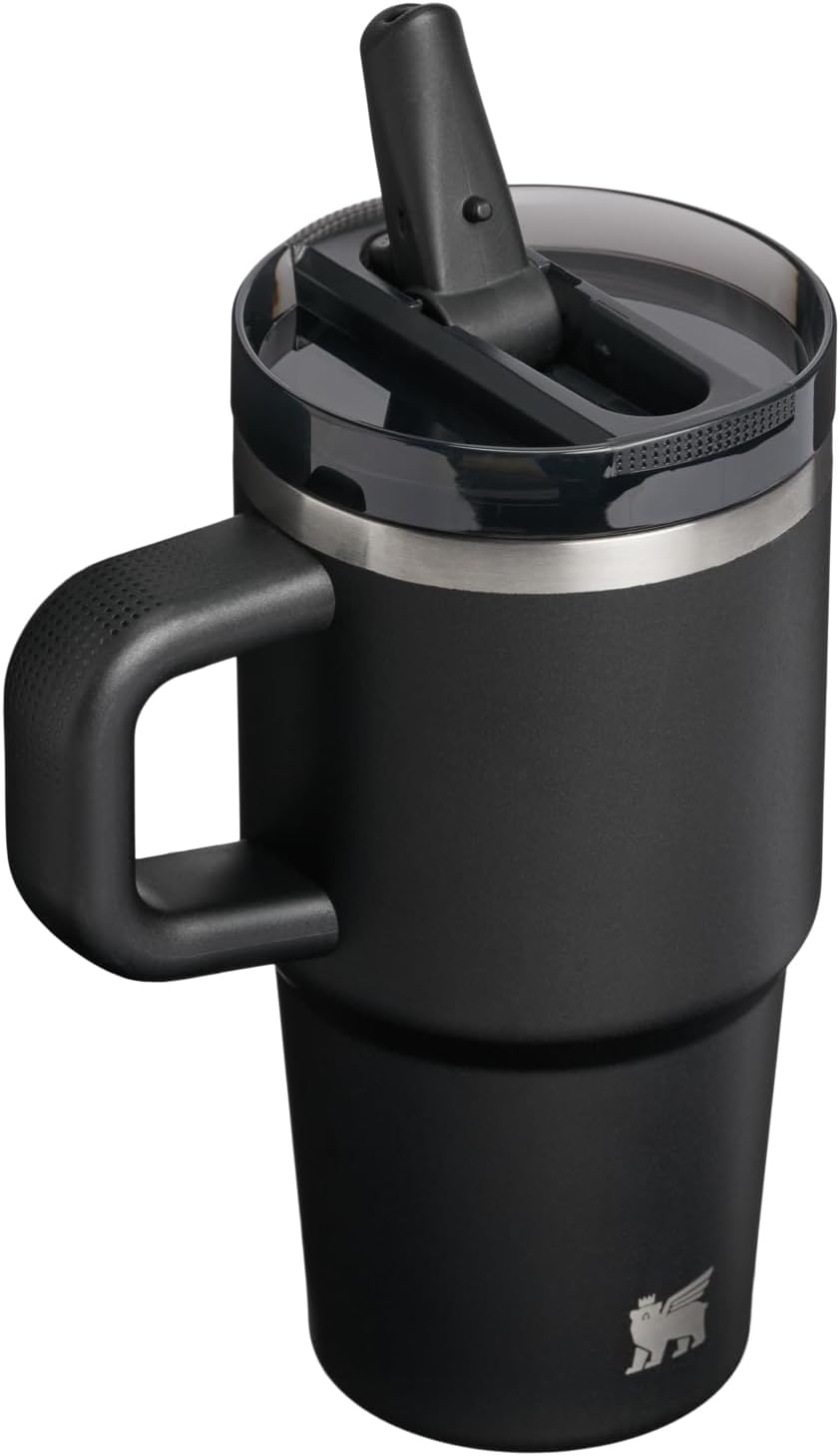 STANLEY Quencher ProTour 20 oz Tumbler - Leakproof Lid, Built-In Straw & Handle | Insulated, BPA-Free, Black 2.0