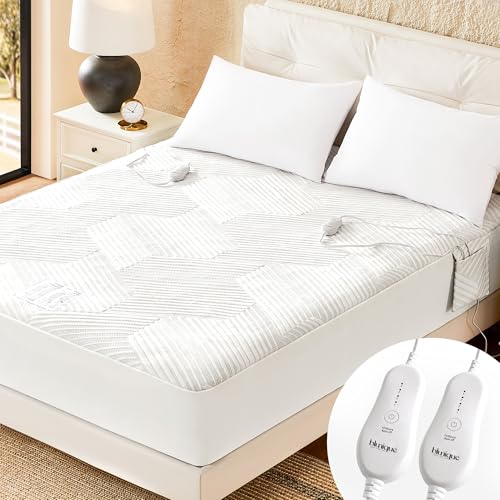 Electric Heated Mattress Pad Queen Size with Dual Control